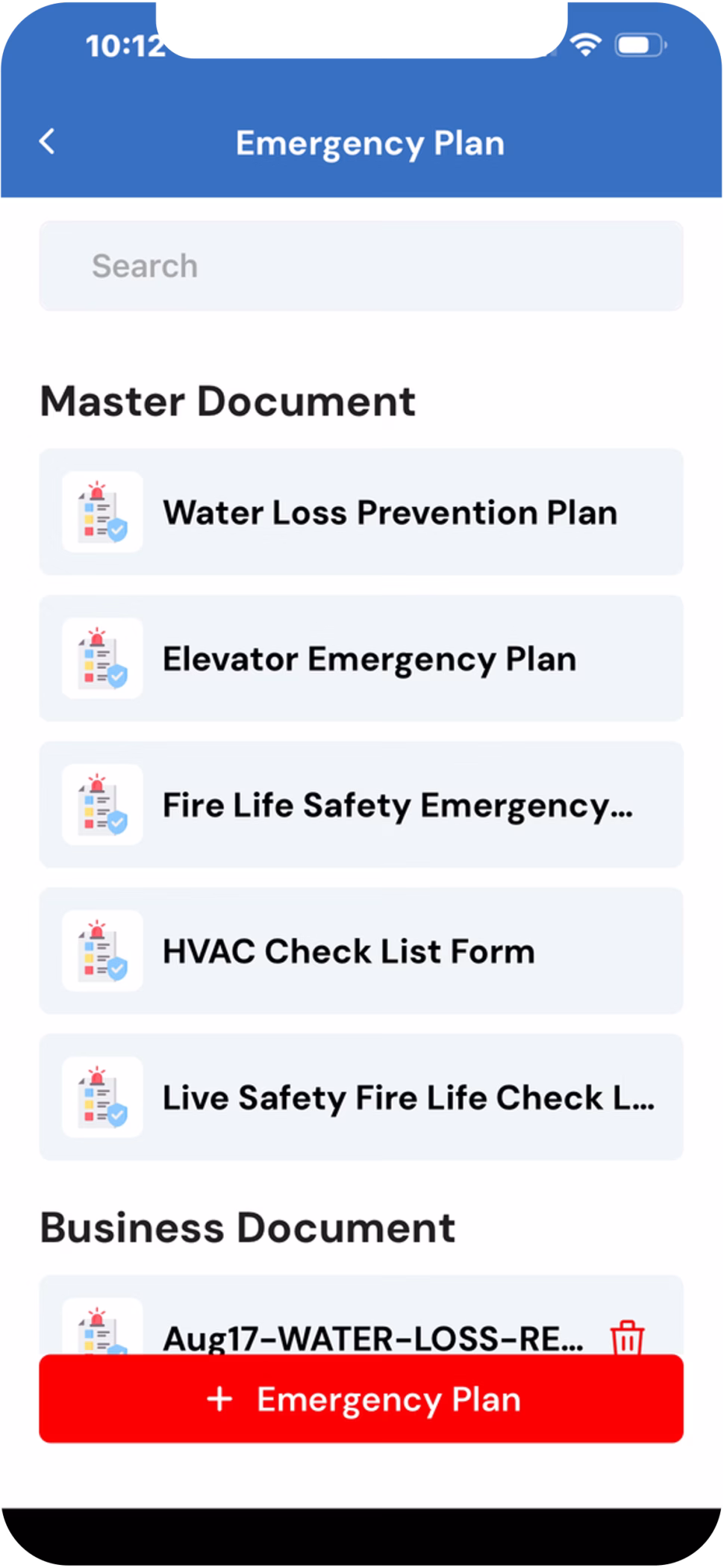 Live Safety property-specific emergency plans